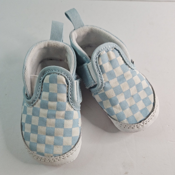 Infant Vans size 3. Light blue checkered. - Picture 2 of 8